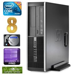 HP 8100 Elite SFF i5-650 8GB 500GB GT1030 2GB DVD WIN10Pro hind ja info | Lauaarvutid | hansapost.ee