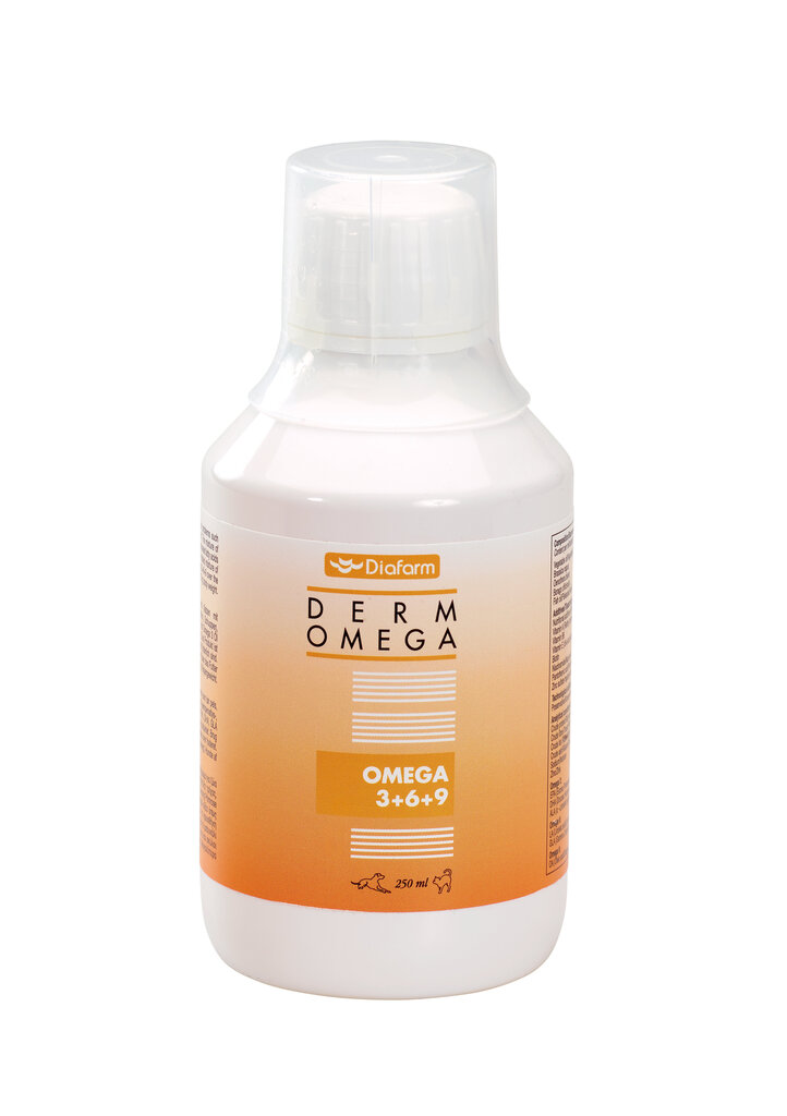 Diafarm omega 3+6+9 õli lemmikloomadele, 250 ml hind ja info | Vitamiinid ja parasiiditõrje | hansapost.ee