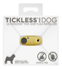 TickLess ультразвуковая подвеска от клещей и блох для собак золотистого цвета цена и информация | Пищевые добавки и анти-паразитные товары | hansapost.ee