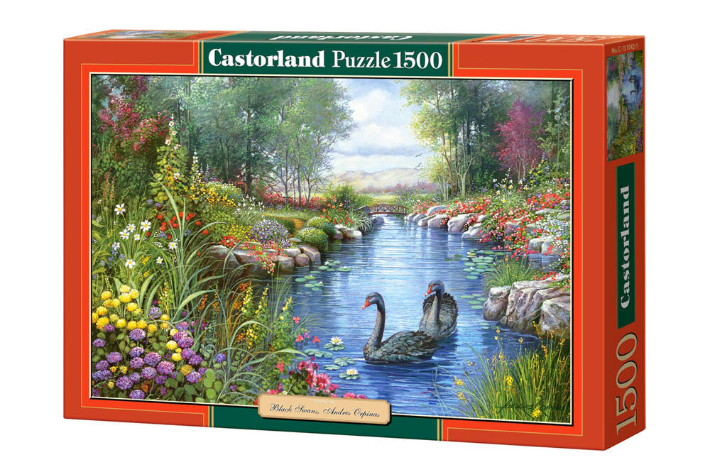 Pusle Castorland Black Swans, 1500-osaline цена и информация | Pusled lastele ja täiskasvanutele | hansapost.ee