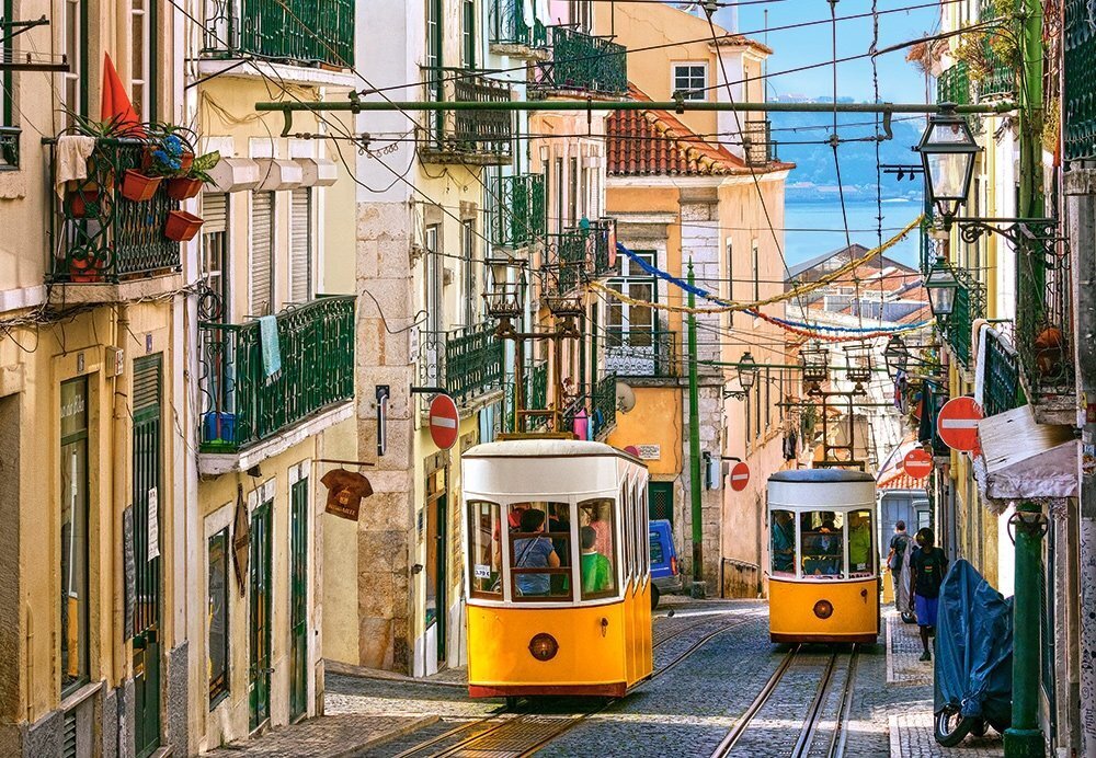 Pusle Lisbon Trams, Portugal Castorland, 1000 osaline hind ja info | Pusled lastele ja täiskasvanutele | hansapost.ee