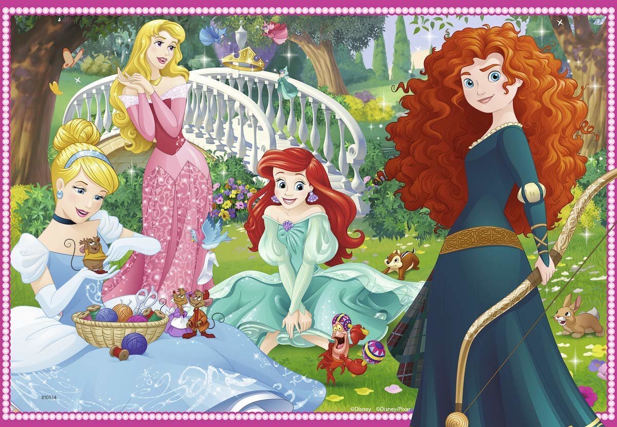 Pusle Ravensburger Disney Princess (Disney printsess), 7620, 2 x 12 osa цена и информация | Pusled lastele ja täiskasvanutele | hansapost.ee