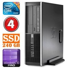 HP 8100 Elite SFF i5-650 4GB 240SSD DVD WIN10Pro [refurbished] цена и информация | Стационарные компьютеры | hansapost.ee