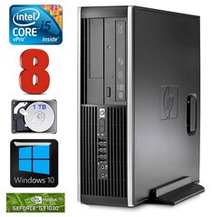 HP 8100 Elite SFF i5-650 8GB 1TB GT1030 2GB DVD WIN10 [refurbished] цена и информация | Стационарные компьютеры | hansapost.ee