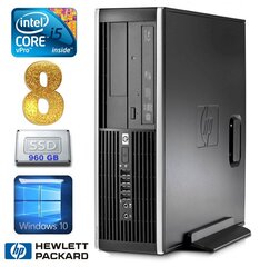 HP 8100 Elite SFF i5-650 8GB 960SSD DVD WIN10 [refurbished] цена и информация | Стационарные компьютеры | hansapost.ee