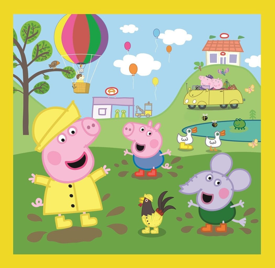 Pusle komplekt Trefl Põrsas Pepa (Peppa Pig ) 3 in 1, 20+50+36 osa. цена и информация | Pusled lastele ja täiskasvanutele | hansapost.ee