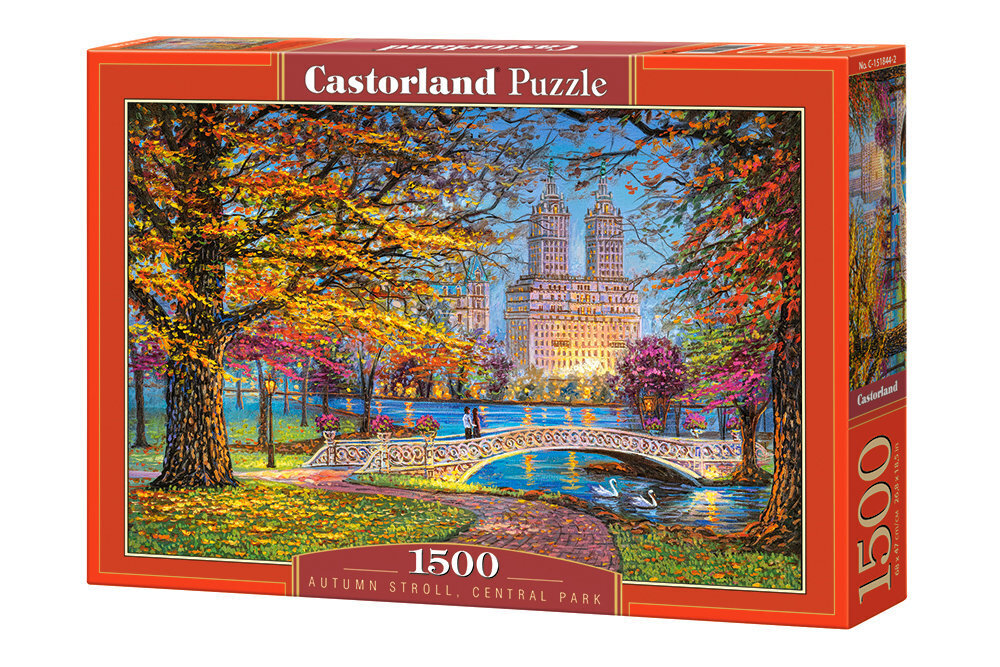 Pusle Castorland Puzzle Autumn Stroll, Central Park, 1500 tk цена и информация | Pusled lastele ja täiskasvanutele | hansapost.ee
