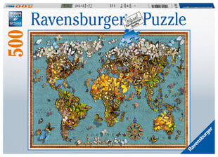 Pusle Ravensburger Liblikate maailm, 500 o., 15043 hind ja info | Pusled lastele ja täiskasvanutele | hansapost.ee
