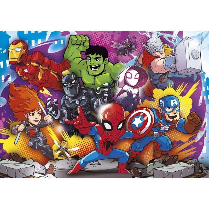 Pusle Clementoni Super Color 4-in-1 Superhero Adventures160 tk. цена и информация | Pusled lastele ja täiskasvanutele | hansapost.ee