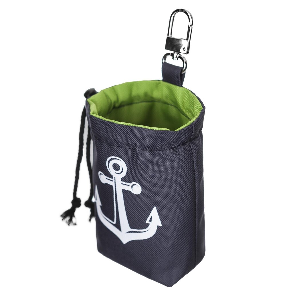 Hobbydog maiustuste kott Dark Blue Anchor, 18x5x12 cm цена и информация | Koerte dresseerimiseks | hansapost.ee