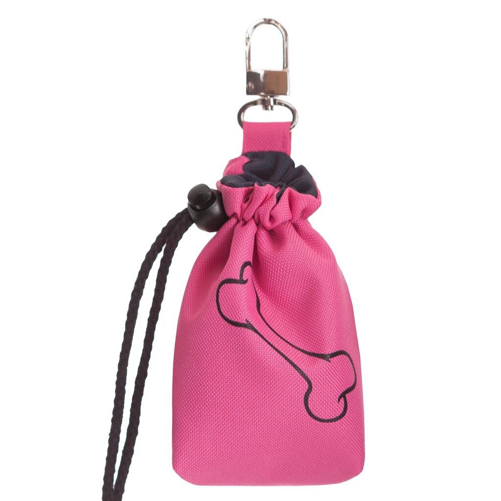 Hobbydog maiustuste kott Pink Bone, 18x5x12 cm hind ja info | Koerte dresseerimiseks | hansapost.ee