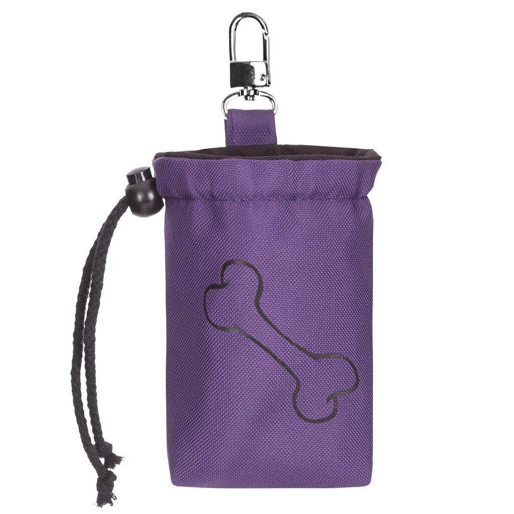 Hobbydog maiustuste kott Violet Bone, 18x5x12 cm hind ja info | Koerte dresseerimiseks | hansapost.ee