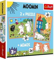 Пазл Trefl и карты памяти Moomin, 30+ 48+ 24 деталей цена и информация | Пазлы | hansapost.ee