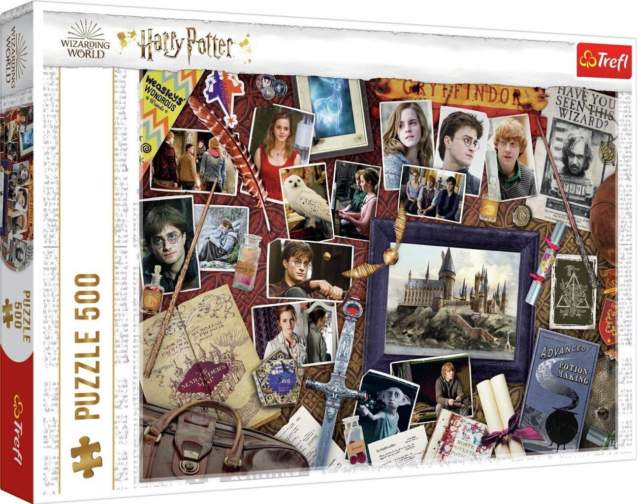 Pusle Trefl Harry Potter, 500-osaline цена и информация | Pusled lastele ja täiskasvanutele | hansapost.ee