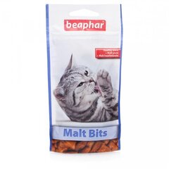 BEAPHAR Подушечки Malt Bits для выведения шерсти из желудка цена и информация | Лакомства для котов | hansapost.ee