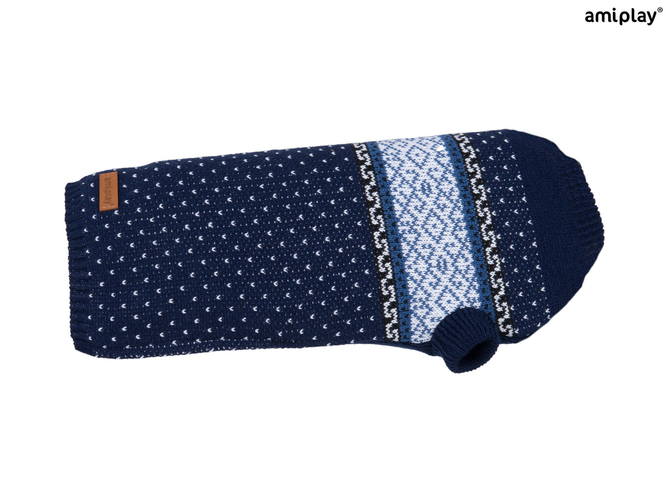 Amiplay kampsun koerale Bergen Navy Blue, 28 cm hind ja info | Koerte riided | hansapost.ee