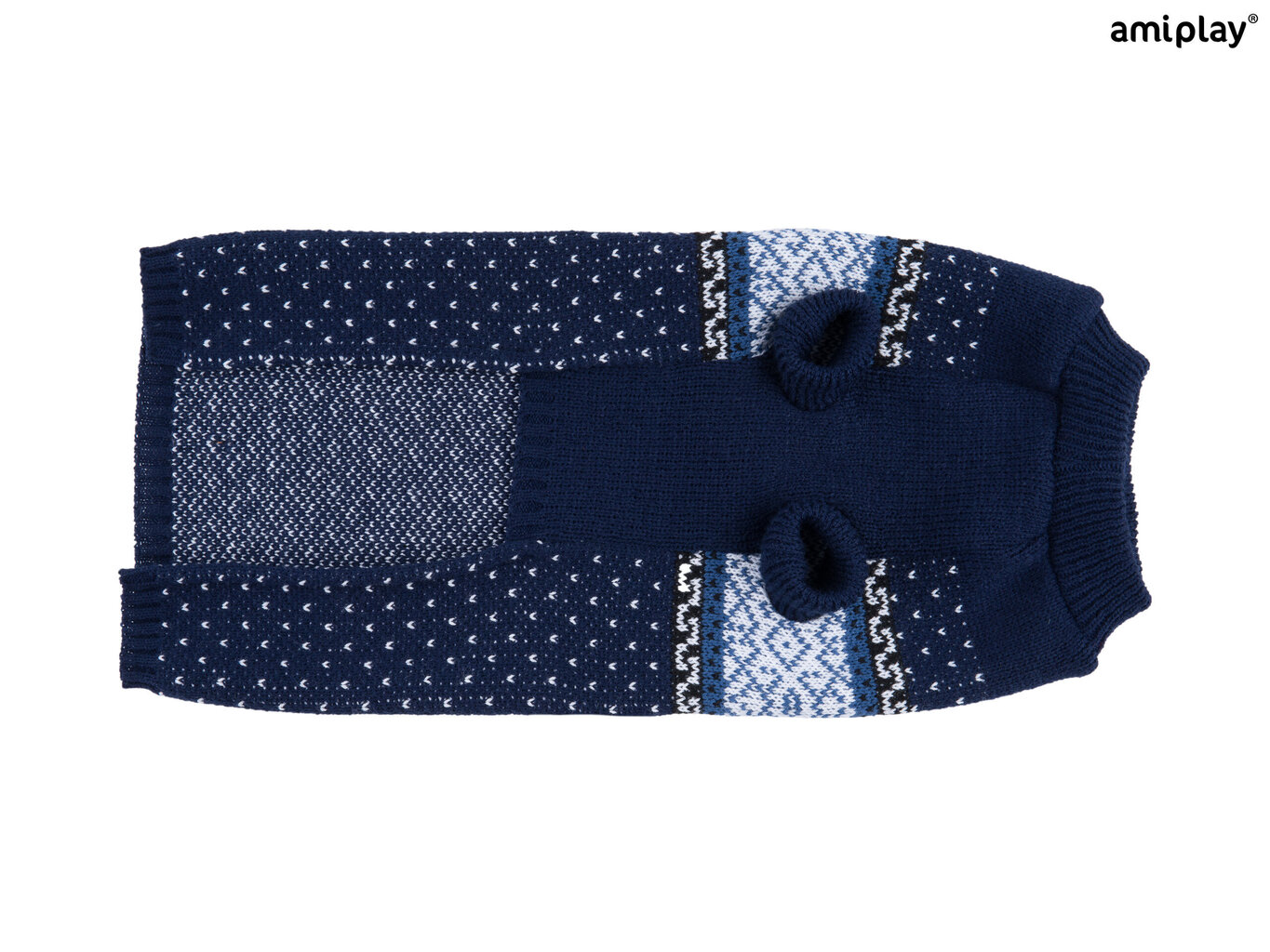 Amiplay kampsun koerale Bergen Navy Blue, 28 cm цена и информация | Koerte riided | hansapost.ee