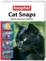 Beaphar Cat Snaps витамины для кошек, 75 табл цена и информация | Витамины, добавки и средства от паразитов для кошек | hansapost.ee