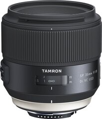 Tamron SP 35mm f/1.8 Di VC USD lens for Nikon hind ja info | Fotoaparaatide objektiivid | hansapost.ee