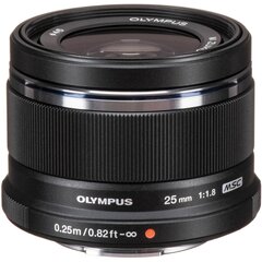 Olympus M.ZUIKO DIGITAL 25mm F1.8 (Black) price and information | Fotoaparaatide objektiivid | hansapost.ee