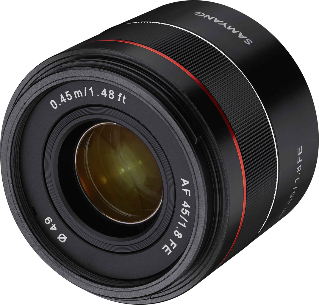 Samyang AF 45mm f/1.8 FE objektiiv Sonyle цена и информация | Fotoaparaatide objektiivid | hansapost.ee