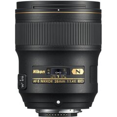 Nikon AF-S NIKKOR 28mm f/1.4E ED hind ja info | Fotoaparaatide objektiivid | hansapost.ee