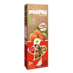 Toit pähklitega keskmist kasvu papagoidele Comfy Menu, 90 g hind ja info | Toit lindudele | hansapost.ee