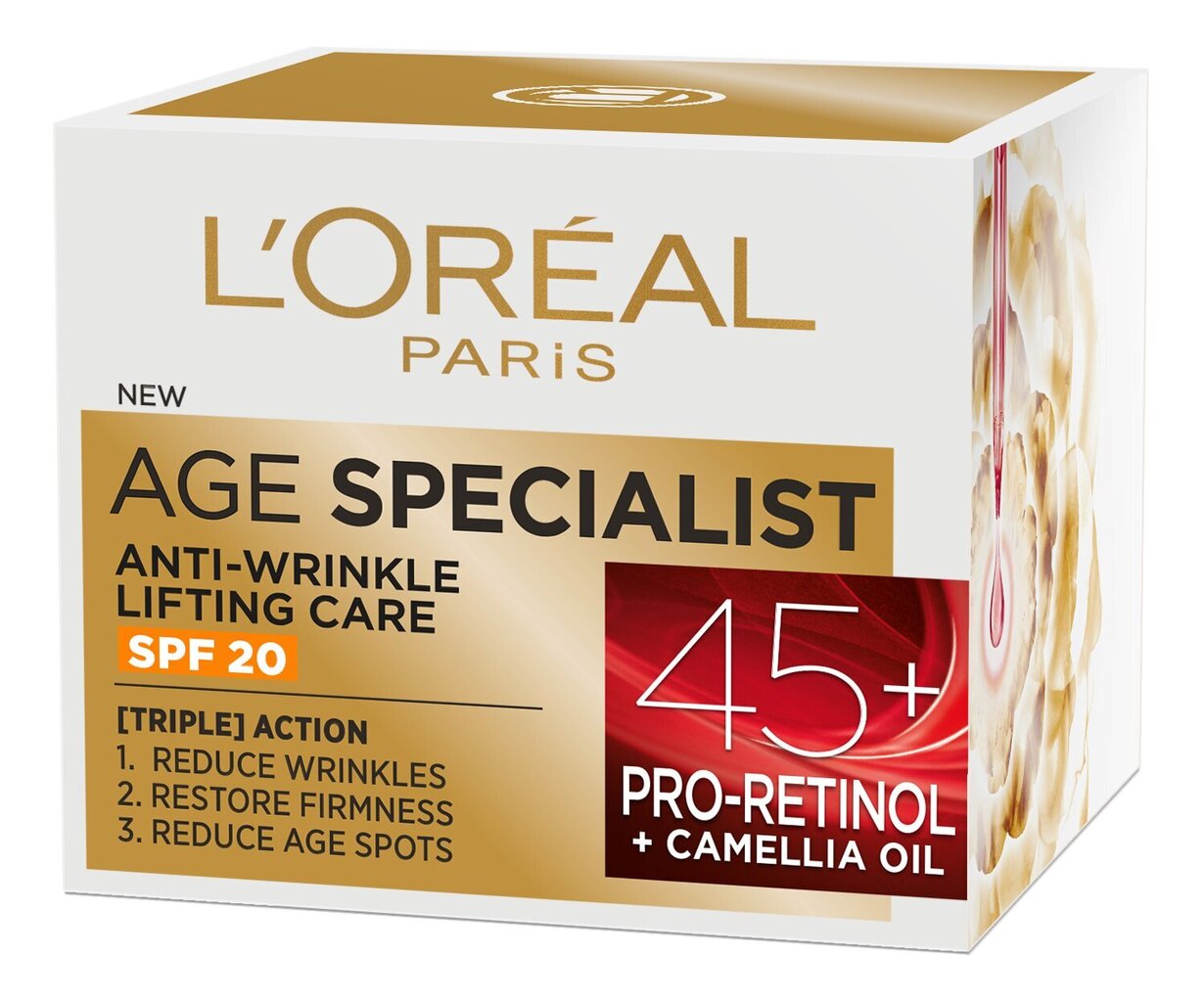 Kortsudevastane pinguldav kreem L'Oreal Paris Age Specialist 45+ SPF20, 50 ml hind ja info | Näokreemid | hansapost.ee