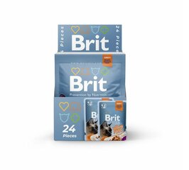 Brit Premium Cat Delicate консервы для кошек в мешке Turkey in Gravy 85g x 24шт цена и информация | Консервы для кошек | hansapost.ee