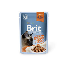 Konserv kassidele Brit Premium Cat Delicate Turkey in Gravy 85g x 24 tk hind ja info | Kassikonservid | hansapost.ee