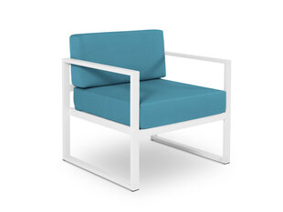 Садовое кресло Calme Jardin Nicea, синее / белое цена и информация | Садовые стулья, кресла, пуфы | hansapost.ee