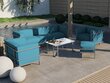 Kahekohaline aiadiivan Calme Jardin Cannes, sinine/helehall цена и информация | Aiatoolid, rõdutoolid | hansapost.ee