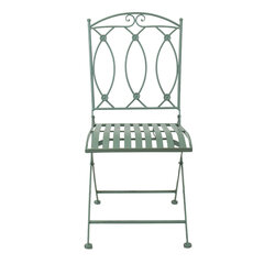 Садовый стул MINT раскладной 42x51xH90см, кованое железо, античный зеленый цена и информация |  Садовые стулья, кресла, пуфы | hansapost.ee