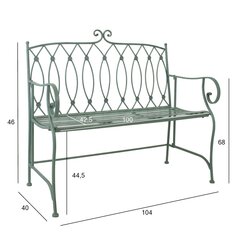 Tool Mint kokkupandav 42x51xH90cm, sepistatud metall, antiikroheline price and information | Garden chairs, balcony chairs | hansapost.ee