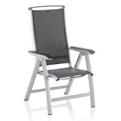 Складное кресло Kettler Forma II, серый/серебристый цвет цена и информация | Садовые стулья, кресла, пуфы | hansapost.ee