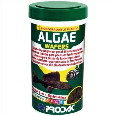 Taimsed tabletid kaladele Prodac Algae Wafers, 250ml 125g hind ja info | Kalade toit | hansapost.ee
