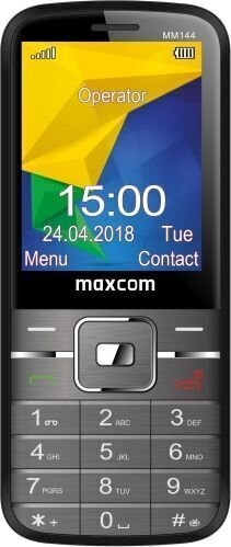 Maxcom MM144, Dual SIM, Gray цена и информация | Telefonid | hansapost.ee