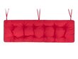 Padi pingile Etna Oxford 180x50 cm, punane hind ja info | Toolipadjad ja toolikatted | hansapost.ee