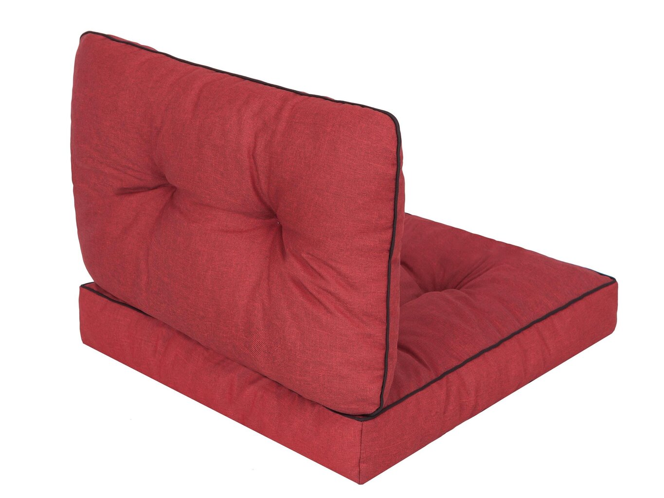 Patjade komplekt toolile Emma Tech 60 cm, punane цена и информация | Toolipadjad ja toolikatted | hansapost.ee