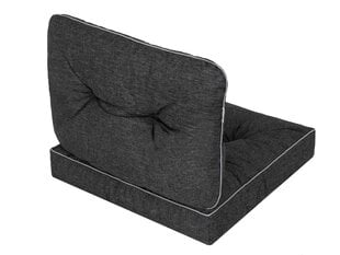 Комплект подушек на стул Emma Tech 70 см, черный цена и информация | Подушки, наволочки, чехлы | hansapost.ee