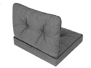 Комплект подушек на стул Emma Tech 70 см, серый цена и информация | Подушки, наволочки, чехлы | hansapost.ee