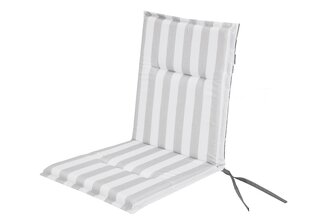Подушка для стула Hobbygarden Miami, светло-серая/белая цена и информация | Подушки, наволочки, чехлы | hansapost.ee