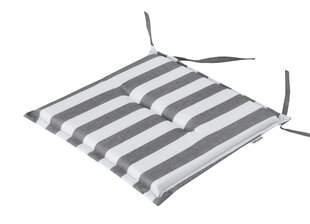 Комплект подушек для садовой мебели Hobbygarden Frog, 1 шт, серый/белый цена и информация | Подушки, наволочки, чехлы | hansapost.ee