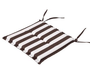 Комплект подушек для садовой мебели Hobbygarden Frog, 1 шт, коричневый/белый цена и информация | Подушки, наволочки, чехлы | hansapost.ee