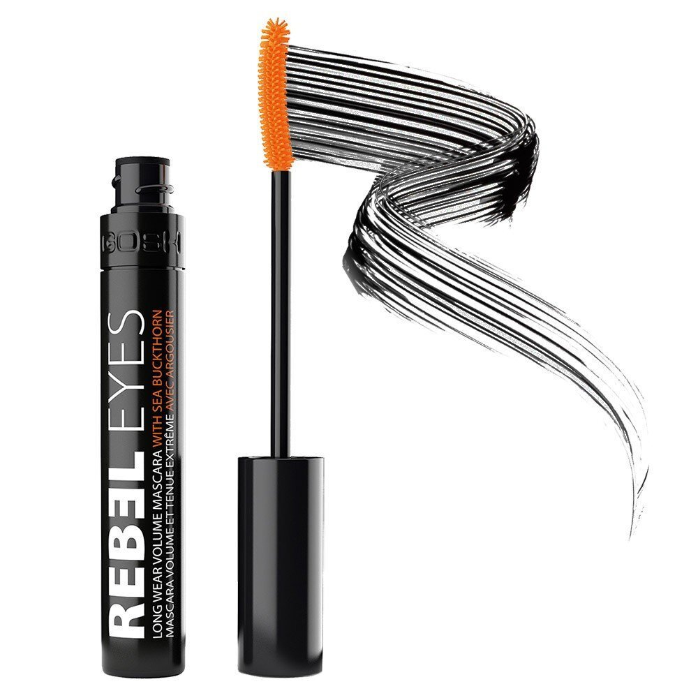 GOSH Rebel Eyes Mascara ripsmetušš 10 ml, 002 Carbon Black цена и информация | Lauvärvid, ripsmetušid ja silmapliiatsid | hansapost.ee