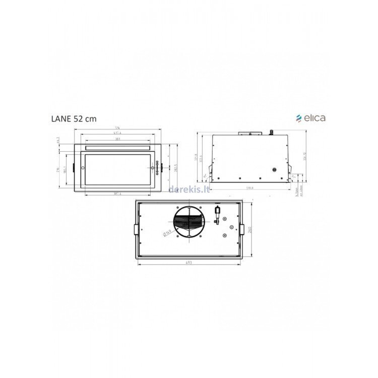 Elica Lane BL MAT/A/52 цена и информация | Õhupuhastid | hansapost.ee