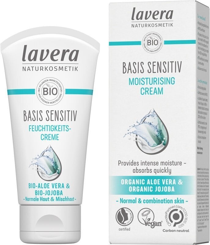 Niisutav kreem Lavera Basis Sensitive 50 ml цена и информация | Näokreemid | hansapost.ee