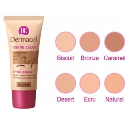Dermacol Toning Cream 2in1 niisutav näokreem ja meigipõhi 50 ml цена и информация | Näokreemid | hansapost.ee