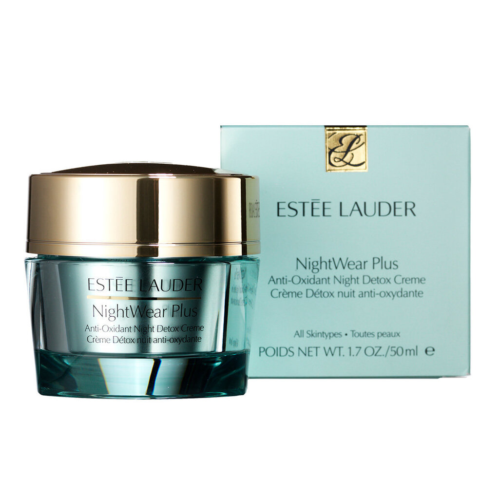 Öine puhastav näokreem Estee Lauder NightWear Plus Anti Oxidant Night Detox Cream 50 ml цена и информация | Näokreemid | hansapost.ee