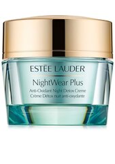 Öine puhastav näokreem Estee Lauder NightWear Plus Anti Oxidant Night Detox Cream 50 ml hind ja info | Näokreemid | hansapost.ee